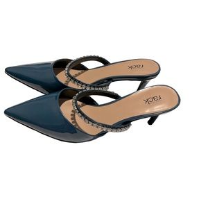 Heeled backless sandals